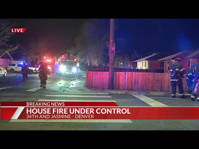 House catches fire near Skyland Park in Denver