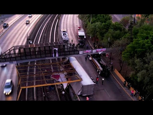 Así se Ve el Tráiler Accidentado que Provoca Afectaciones a la L5 del Metro