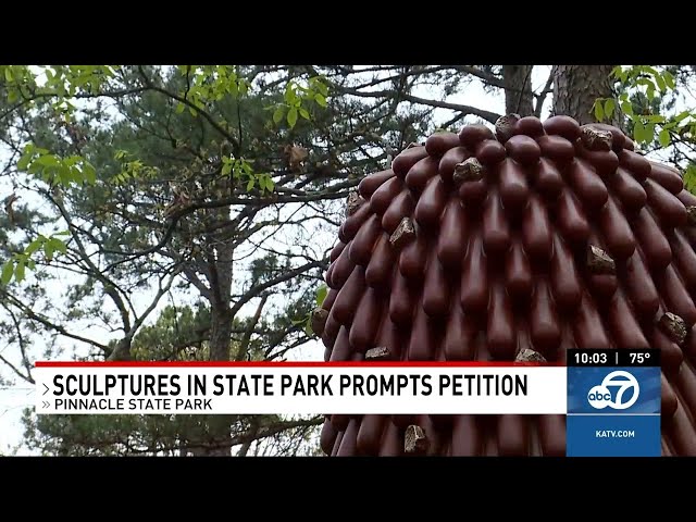 Hikers protesting new 'Beetlejuice'-like sculptures in Pinnacle Mountain State Park