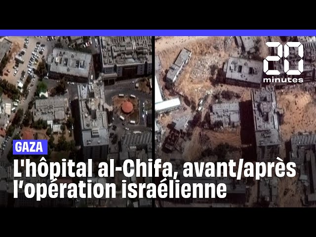 ⁣Guerre Israël-Hamas : Visualisez les destructions de l’hôpital al-Chifa après le retrait de l’armée