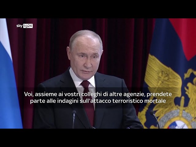 Putin: troveremo i responsabili dell'attentato del 22 marzo