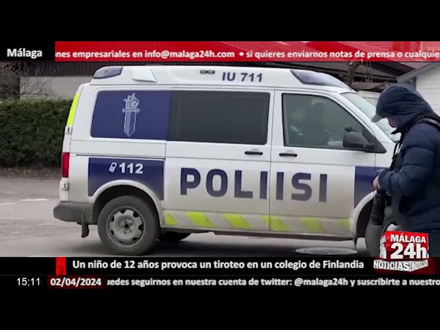 Noticia - Un niño de 12 años provoca un tiroteo en un colegio de Finlandia