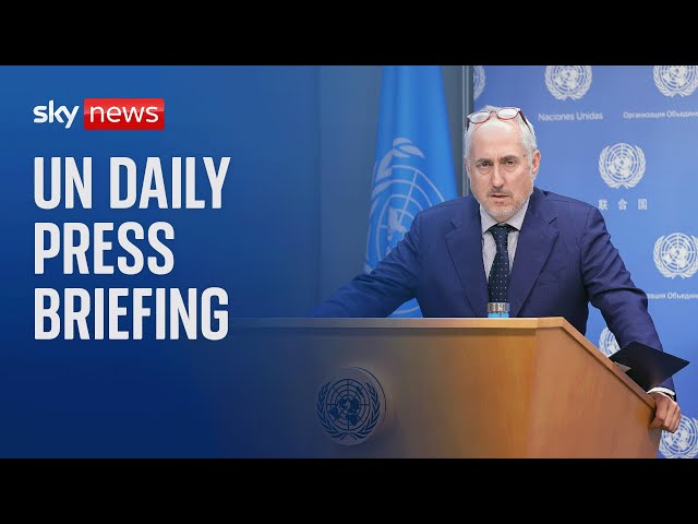 UN daily press briefing after British aid workers killed by Israeli airstrike in Gaza