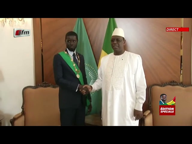 Pr Macky Sall  accueille le Président Bassirou Diomaye Faye au Palais de la République