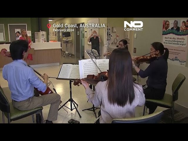 NO COMMENT: Músicos sorprenden a pacientes con cáncer en un hospital de Australia