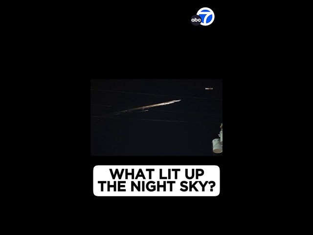 Did you see it? Strange lights streak across SoCal skies