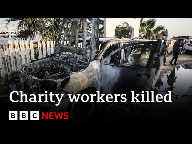 US 'outraged' by Israeli strike on World Central Kitchen’s Gaza aid convoy | BBC News