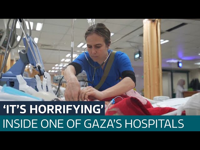 Doctor recounts harrowing shifts working at one of Gaza's last standing hospitals | ITV News