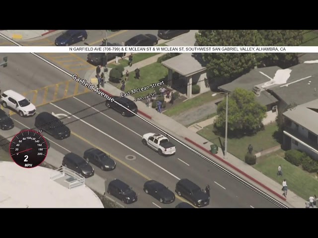 Watch live: Officers are chasing a driver on freeways in southern LA County.