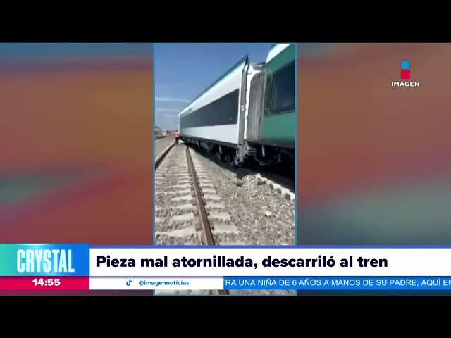 Una pieza mal atornillada descarriló el Tren Maya: Luis Cresencio Sandoval | Crystal Mendivil