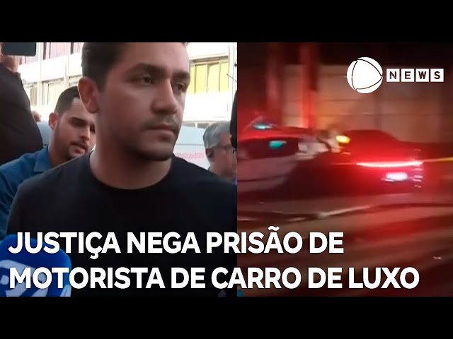 Justiça nega prisão de motorista de carro de luxo