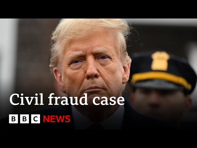 Donald Trump posts $175m bond in New York fraud case | BBC News