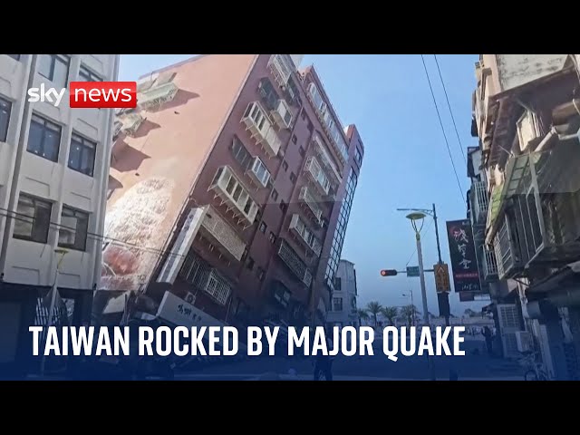 Taiwan hit by biggest earthquake in 25 years