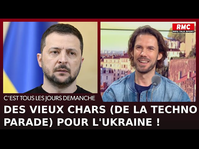 ⁣Arnaud Demanche : des vieux chars (de la techno-parade) pour l'Ukraine !