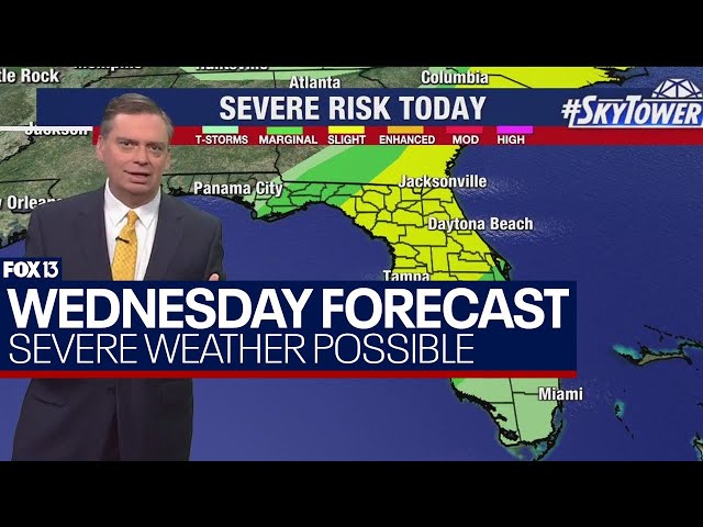 Tampa weather | line of storms to bring cold front on April 3, 2024