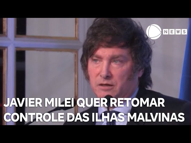 Milei diz que vai lutar para retomar controle das Ilhas Malvinas