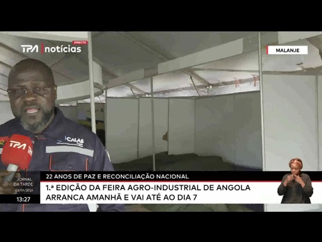 1 ª Edição da feira agro-industrial de Angola arranca amanhã e vai até ao dia 7