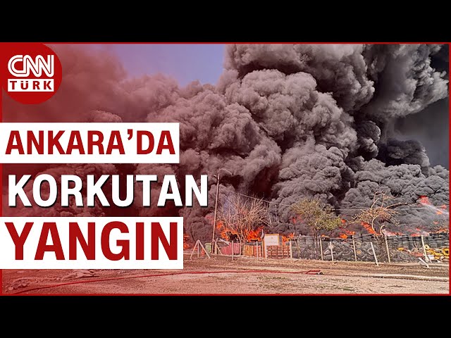 ⁣SON DAKİKA!  | Ankara'da Yangın Faciası! Geri Dönüşüm Tesisinde Büyük Yangın Çıktı #Haber