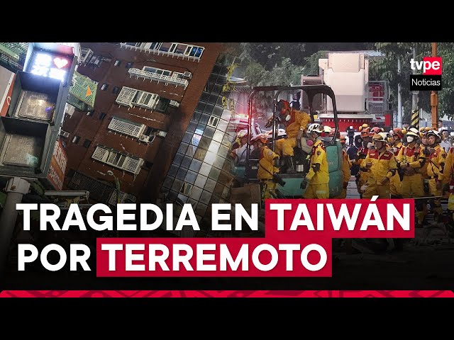 ⁣Taiwán: nueve muertos y cientos de heridos tras potente terremoto de magnitud 7.5