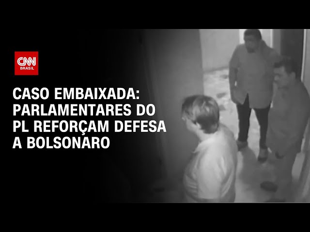 Caso embaixada: parlamentares do PL reforçam defesa a Bolsonaro | LIVE CNN