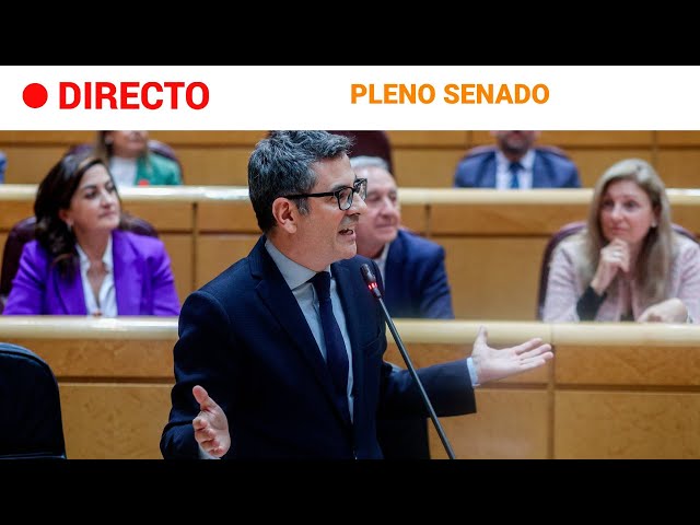 SENADO: El pleno REPRUEBA al ministro BOLAÑOS por la AMNISTÍA | RTVE Noticias