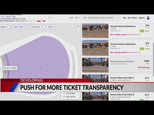 Colorado bill targets deceptive ticket sales