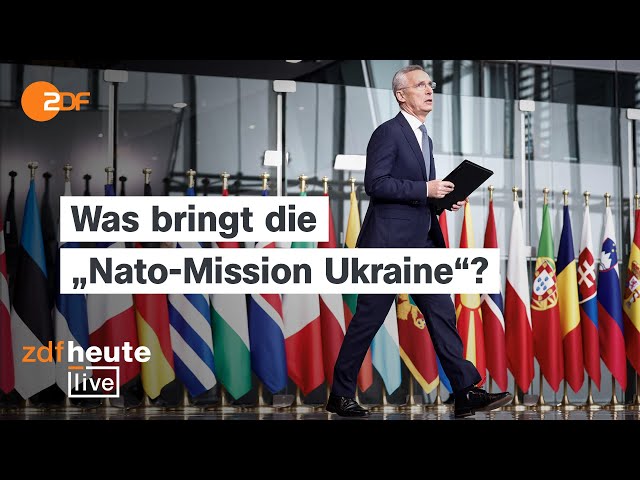 ⁣Nato statt USA: Warum Stoltenberg Führung bei Ukraine-Waffenlieferungen will | ZDFheute live