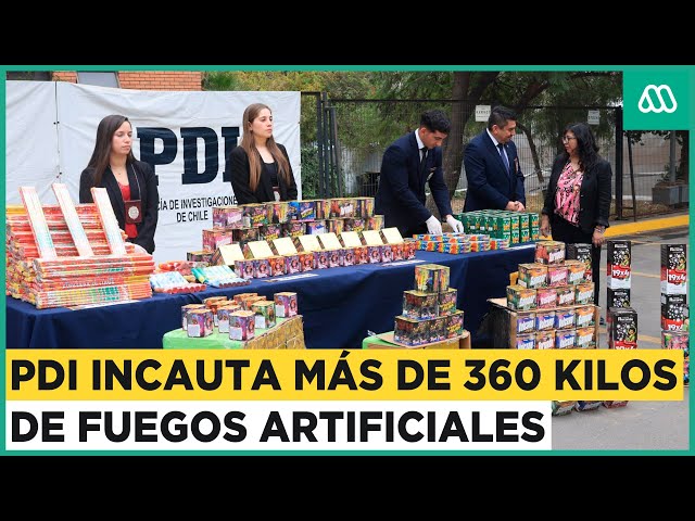 ⁣PDI incauta más de 360 kilos de pirotecnia: Provenían del norte de Chile