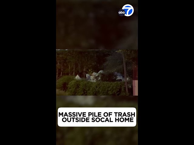 Massive pile of trash outside home in Fairfax District sparks concern