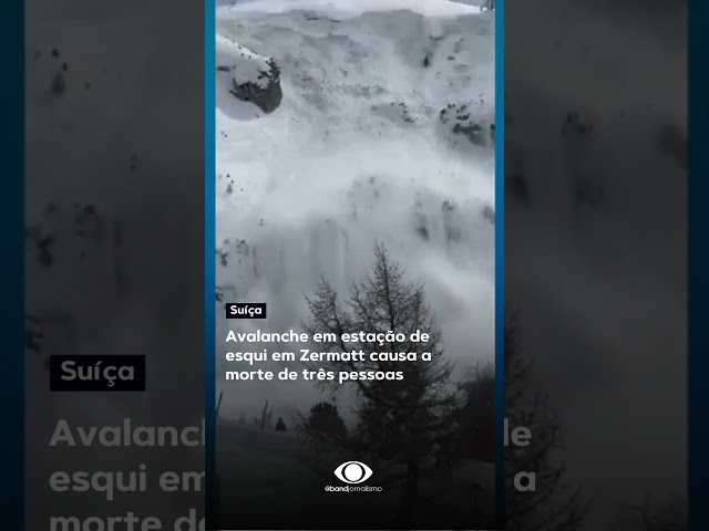 Avalanche em estação de esqui na Suíça causa a morte de 3 pessoas