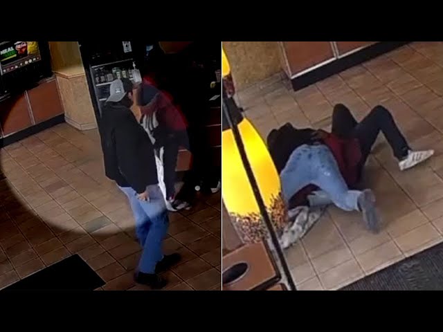 Former high school wrestler tackles man seen attacking Subway employee