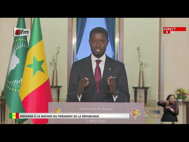 Discours à la nation du Président Bassirou Diomaye Diakhar Faye version françaises