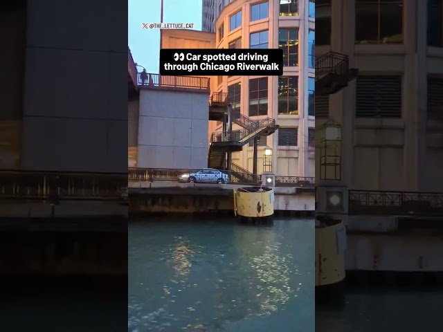  Car spotted driving through Chicago Riverwalk