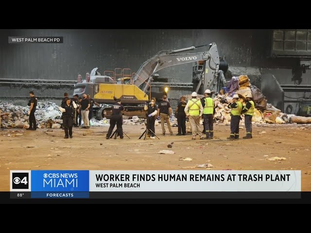 Human remains discovered at West Palm Beach trash plant