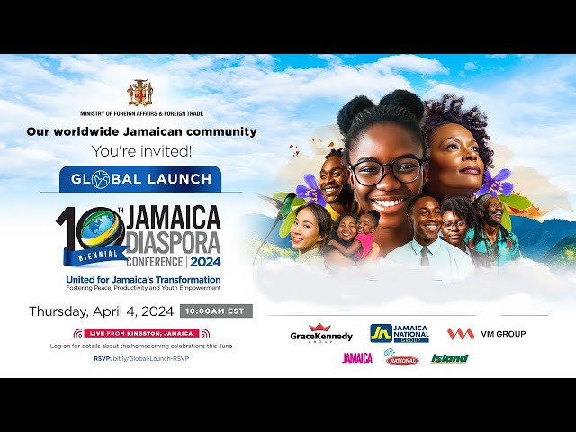 ⁣Jamaica Diaspora Conference Launch - April 4, 2024 at 10:00 AM