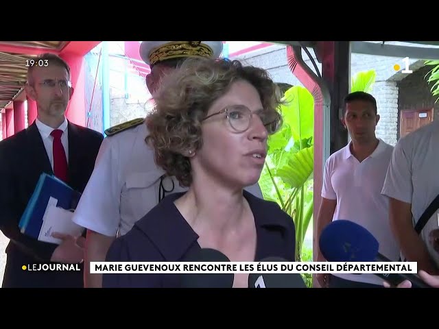 Marie Guevenoux rencontre les élus du conseil départemental