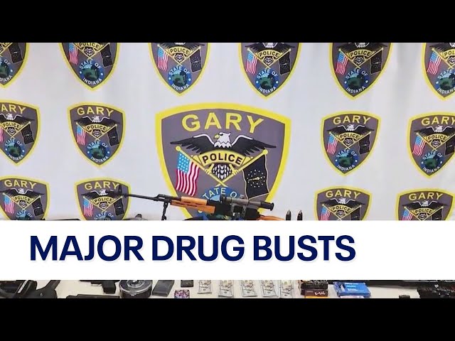 ⁣Gary police nab 2 in major drug busts