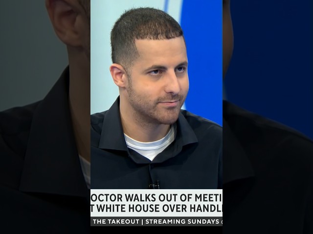 Palestinian American doctor explains why he walked out of meeting with Biden #shorts