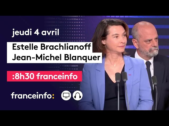 ⁣Le "8h30 franceinfo" de Estelle Brachlianoff et Jean-Michel Blanquer