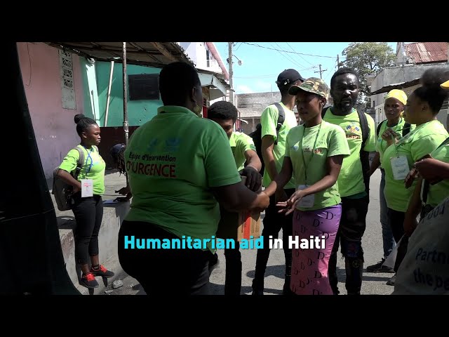 ⁣Humanitarian workers try to deliver aid to Haitians amid crisis