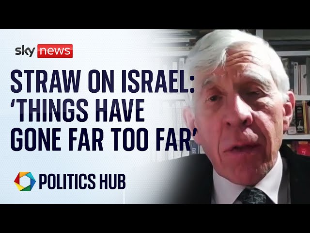 ⁣'Things have gone far too far' - Former foreign secretary Jack Straw | Israel-Hamas War