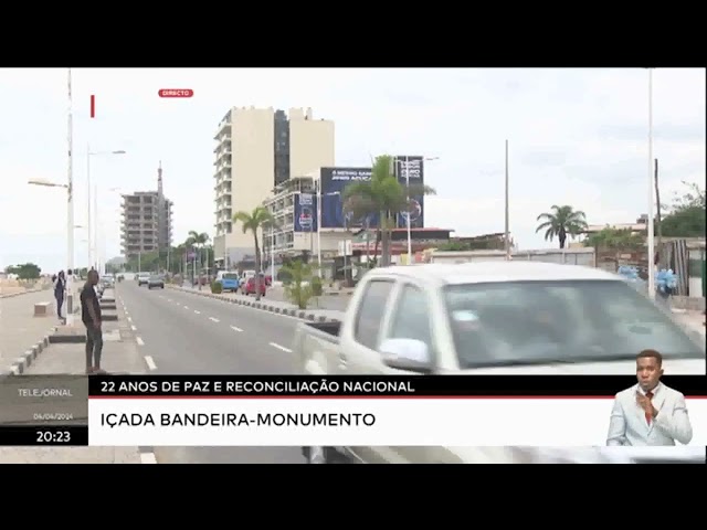 22 anos de Paz e Reconciliação Nacional Içada Bandeira-Monumento