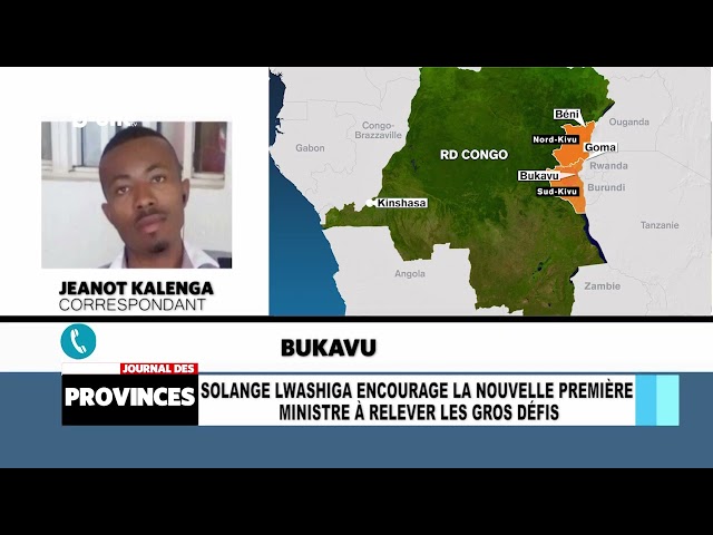 ⁣BUKAVU : Solange LWASHIGA encourage la nouvelle première ministre à relever les gros défis