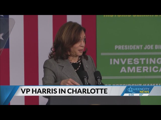 VP Harris touts $20B clean energy fund in Charlotte