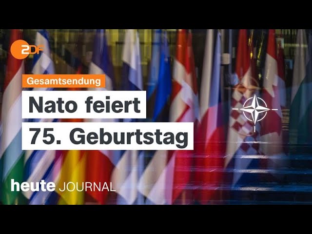 ⁣heute journal vom 04.04.2024 75 Jahre Nato, Lindners Steuersenkungspläne, Kampf gegen Plastik