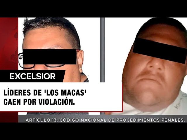 Caen líderes de 'Los Macas'; violentos 'narcos' de Edomex