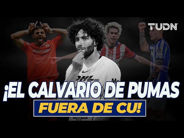 ¡SUFREN en cancha ajena! ¡Goles que le han metido a PUMAS jugando de visita en el Cl24! | TUDN