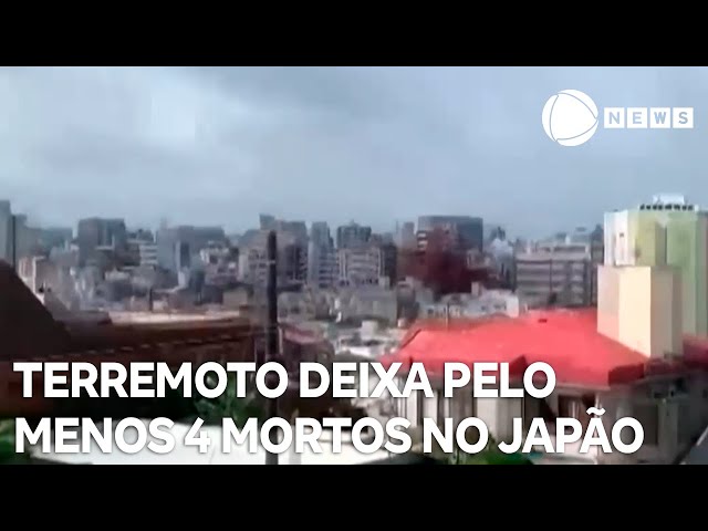 Terremoto mata pelo menos quatro pessoas no Japão