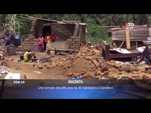 ⁣www.guineesud.com : Macenta : une tornade décoiffe plus de 30 habitations à Dandano