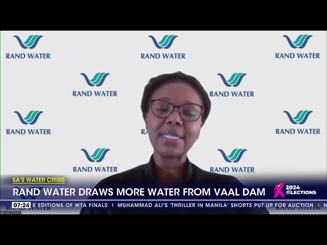 Rand Water draws more water from Vaal Dam